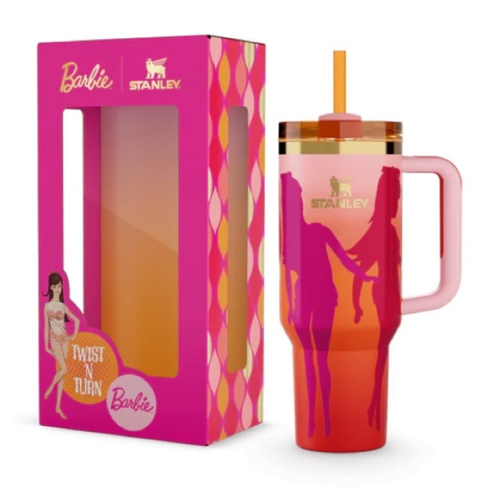 NIB Stanley x Barbie Twist N’ Turn Quencher H2.0 FlowState Tumbler 40 oz Pink